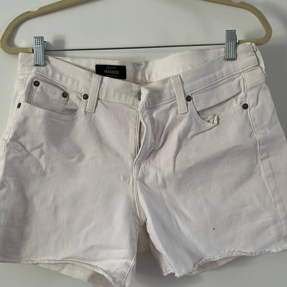 J Crew White Denim Shorts